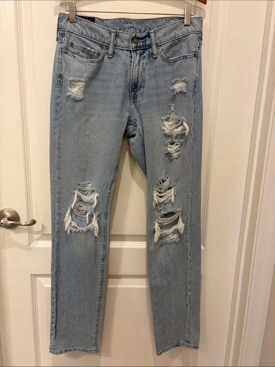 Abercrombie & Fitch Other - Abercrombie & Fitch Langdon Slim Light Blue Destroyed Jeans 28 x 30